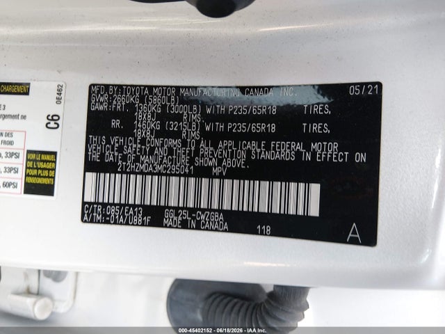 45402152 :رقم المزاد ، 2T2HZMDA3MC295041 vin ، 2021 Lexus Rx 350 مزاد بيع
