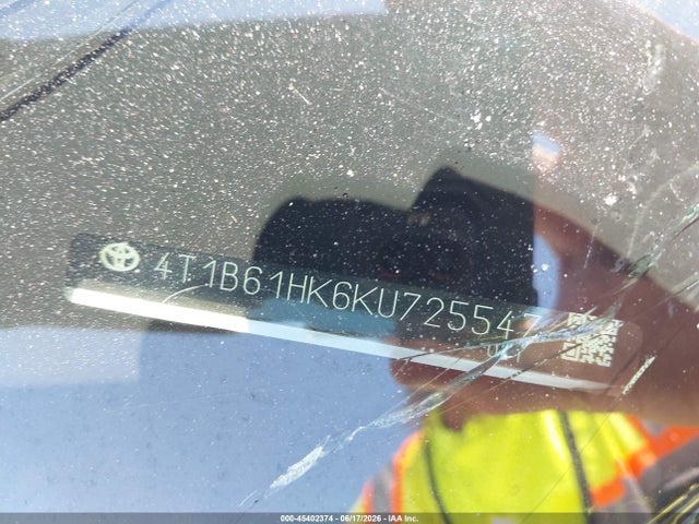 4T1B61HK6KU725547 Toyota CAMRY XSE