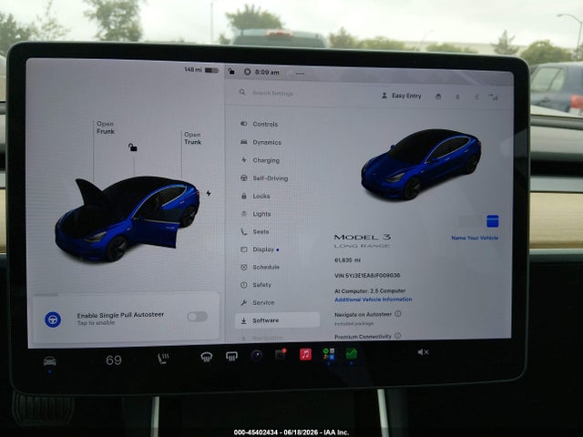 Продаж на аукціоні авто 2018 Tesla Model 3 Long Range/mid Range, vin: 5YJ3E1EA8JF009036, номер лоту: 45402434