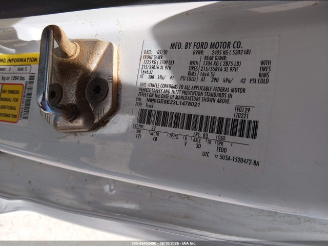 Ford Transit Connect Xl Passenger 2020 NM0GE9E23L1478021 Image 9