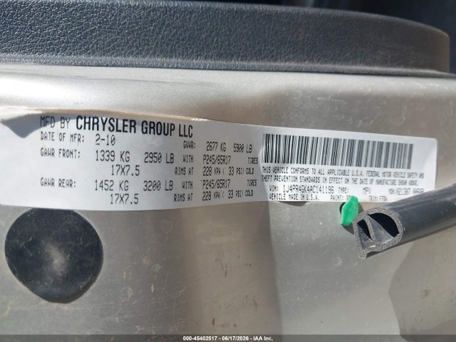 Продаж на аукціоні авто 2010 Jeep Grand Cherokee Laredo, vin: 1J4PR4GK4AC141196, номер лоту: 45402517