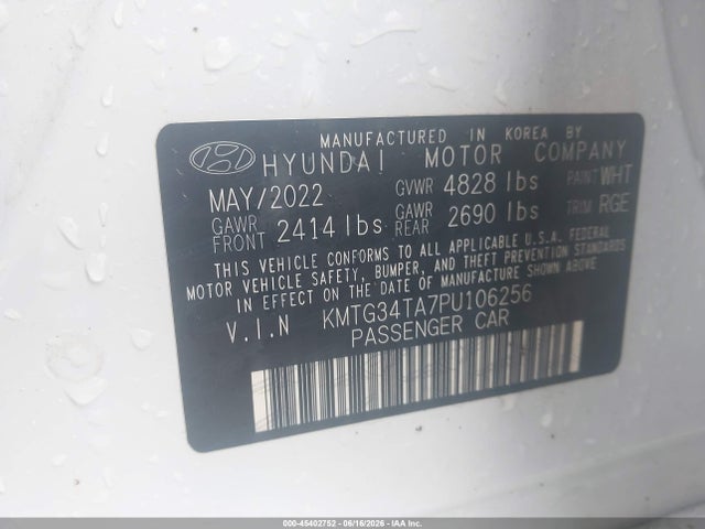 Продажа на аукционе авто 2023 Genesis G70 2.0t Awd, vin: KMTG34TA7PU106256, номер лота: 45402752