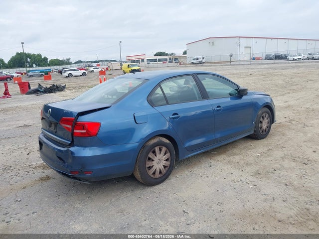 2015 Volkswagen Jetta 2.0l S მანქანა იყიდება აუქციონზე, vin: 3VW2K7AJ3FM279725, აუქციონის ნომერი: 45402764