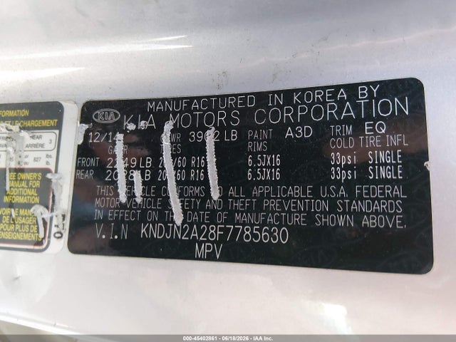 KIA Soul 2015 KNDJN2A28F7785630 Image 9
