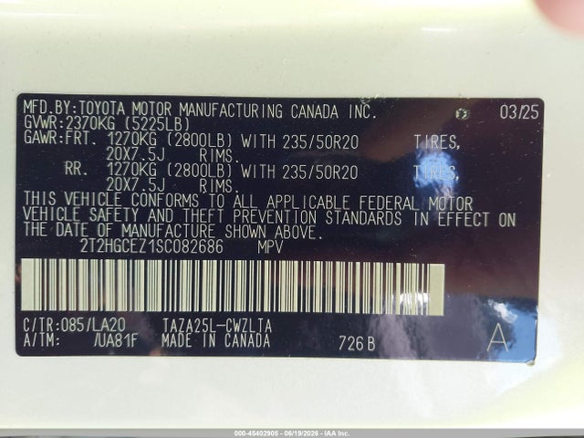 Lexus Nx 350 Luxury 2025 2T2HGCEZ1SC082686 Image 9