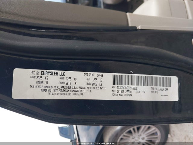 Aukcja sprzedaży 2009 Chrysler 300 Lx, vin: 2C3KA43D59H556992, numer aukcji: 45402915