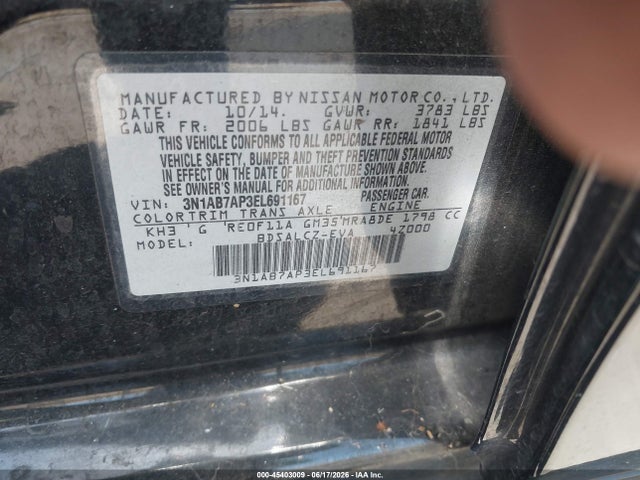 Nissan SENTRA S 2014 3N1AB7AP3EL691167 Image 9