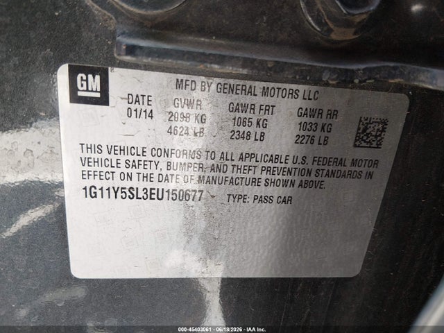 Chevrolet Impala 1ls 2014 1G11Y5SL3EU150677 Image 9