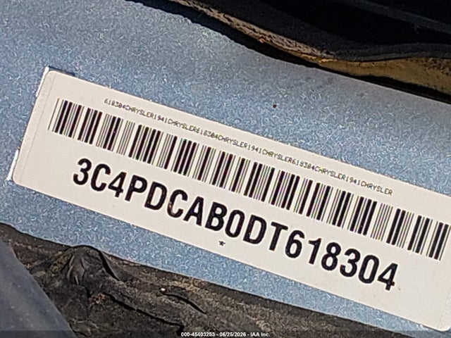 45403253 :رقم المزاد ، 3C4PDCAB0DT618304 vin ، 2013 Dodge Journey American Value Pkg مزاد بيع