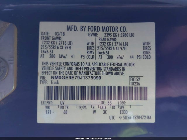 Ford Transit Connect Xl 2018 NM0GE9E79J1375999 Image 9