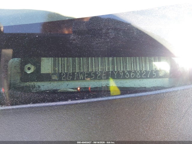 Aukcja sprzedaży 2000 Chevrolet Impala, vin: 2G1WF52E1Y9368275, numer aukcji: 45403427