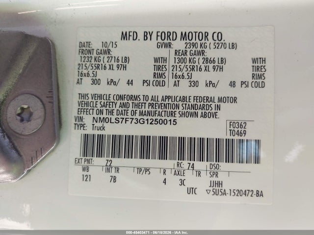Ford Transit Connect Xlt 2016 NM0LS7F73G1250015 Image 9