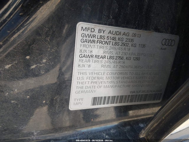 45403576 :رقم المزاد ، WA1UFAFL8EA043648 vin ، 2014 Audi Allroad 2.0t Premium مزاد بيع