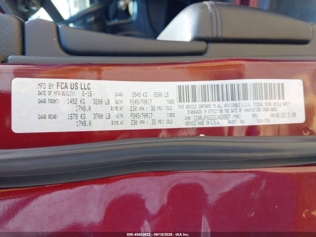 Jeep Grand Cherokee Laredo 2016 1C4RJFAG2GC468887 Image 9