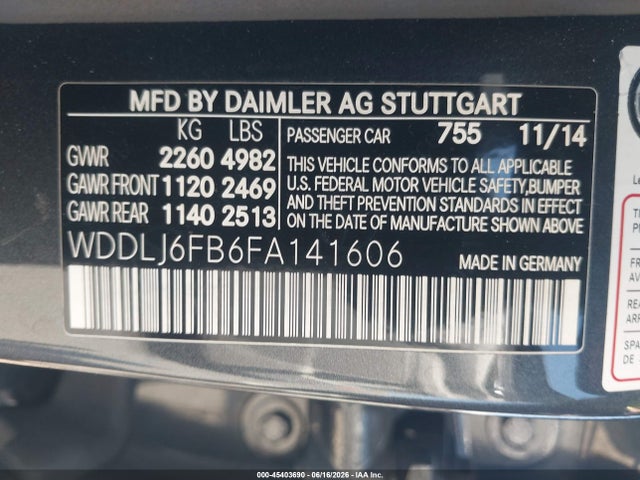 Mercedes-Benz Cls 400 2015 WDDLJ6FB6FA141606 Image 9