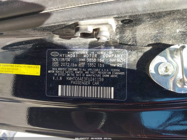 Hyundai Veloster Turbo R-spec 2015 KMHTC6AE3FU241159 Image 9