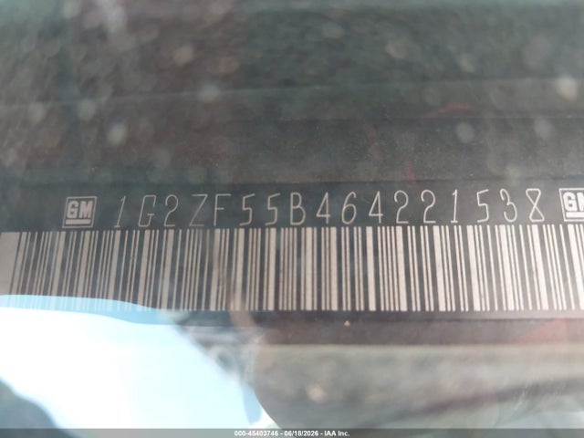 Продажа на аукционе авто 2006 Pontiac G6, vin: 1G2ZF55B464221538, номер лота: 45403746