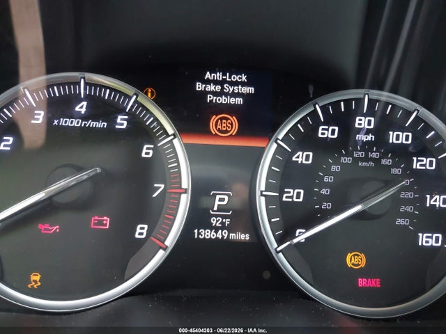 2014 Acura Mdx მანქანა იყიდება აუქციონზე, vin: 5FRYD4H21EB013738, აუქციონის ნომერი: 45404303