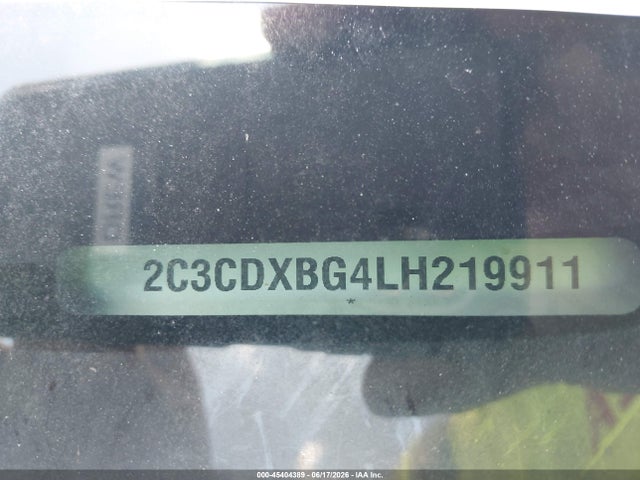 Продаж на аукціоні авто 2020 Dodge Charger Sxt Rwd, vin: 2C3CDXBG4LH219911, номер лоту: 45404389