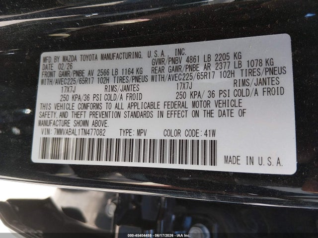 Продажа на аукционе авто 2026 Mazda Cx-50 2.5 S Select, vin: 7MMVABAL1TN477082, номер лота: 45404455