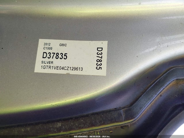 Aukcja sprzedaży 2012 Gmc Sierra 1500 Sle, vin: 1GTR1VE04CZ129613, numer aukcji: 45404582