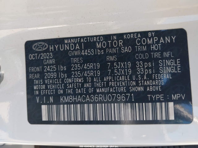 KM8HACA36RU079671 Hyundai Kona N Line