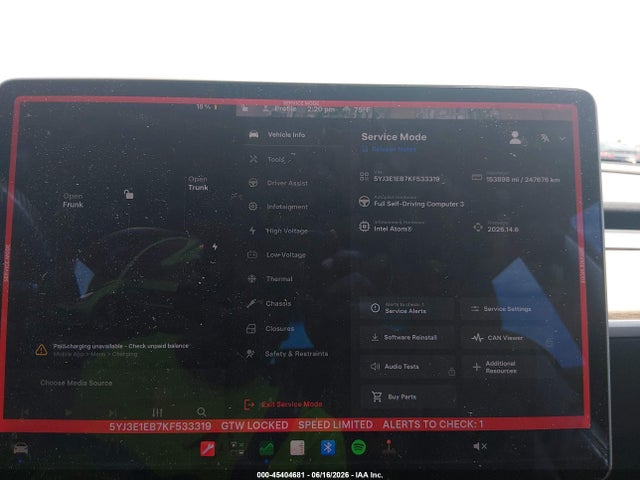 Aukcja sprzedaży 2019 Tesla Model 3 Long Range/performance, vin: 5YJ3E1EB7KF533319, numer aukcji: 45404681