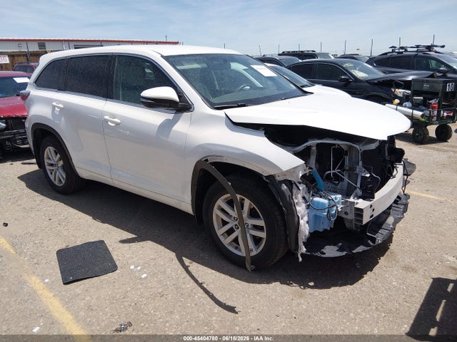Продаж на аукціоні авто 2016 Toyota Highlander Le/le Plus, vin: 5TDBKRFH6GS345352, номер лоту: 45404780
