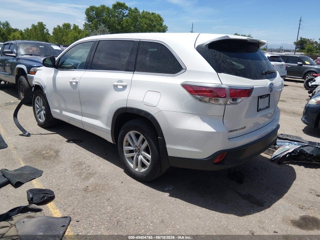 Продаж на аукціоні авто 2016 Toyota Highlander Le/le Plus, vin: 5TDBKRFH6GS345352, номер лоту: 45404780