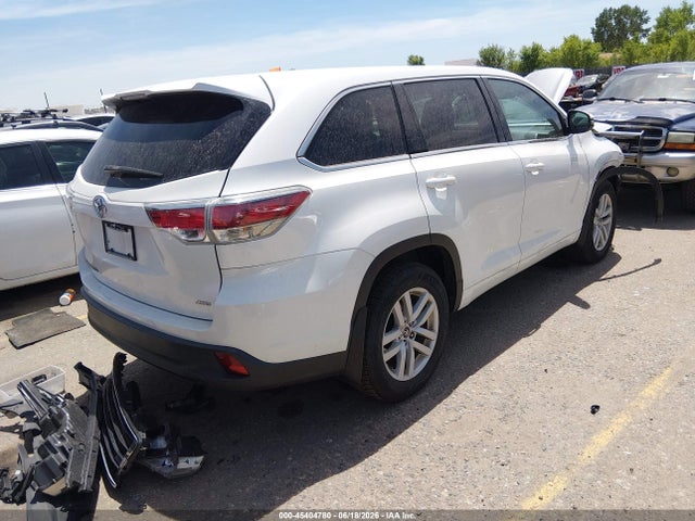 Продаж на аукціоні авто 2016 Toyota Highlander Le/le Plus, vin: 5TDBKRFH6GS345352, номер лоту: 45404780
