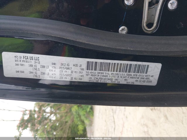 Продажа на аукционе авто 2017 Jeep Patriot Sport Se Fwd, vin: 1C4NJPBA1HD134456, номер лота: 45404824
