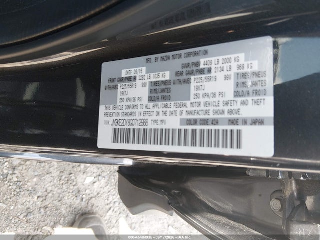 Продаж на аукціоні авто 2016 Mazda Cx-5 Grand Touring, vin: JM3KE2DY8G0712988, номер лоту: 45404935
