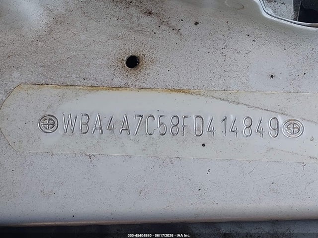 45404980 :رقم المزاد ، WBA4A7C58FD414849 vin ، 2015 Bmw 428 Gran Coupe Xdrive مزاد بيع