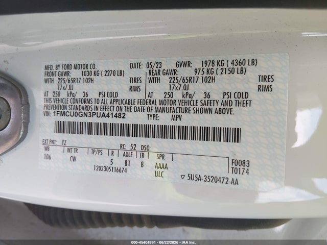Ford Escape Active 2023 1FMCU0GN3PUA41482 Image 8