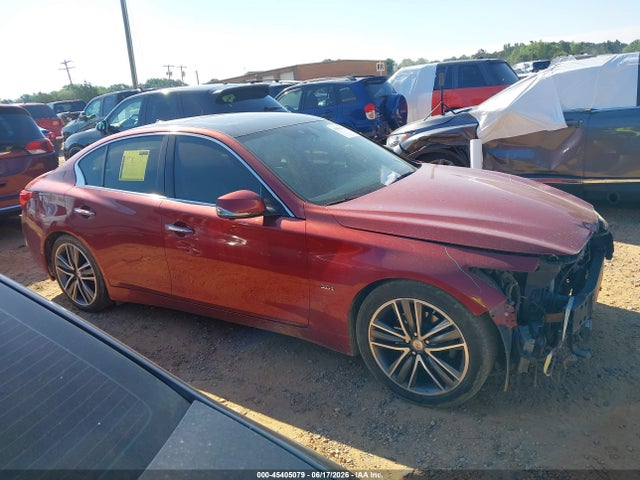 2016 Infiniti Q50 3.0t Premium მანქანა იყიდება აუქციონზე, vin: JN1EV7AP7GM302127, აუქციონის ნომერი: 45405079