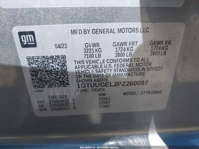 Aukcja sprzedaży 2023 Gmc Sierra 1500 4wd  Short Box Denali, vin: 1GTUUGEL2PZ260097, numer aukcji: 45405118