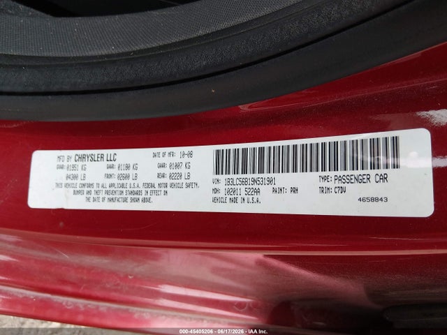 Продажа на аукционе авто 2009 Dodge Avenger Sxt, vin: 1B3LC56B19N531901, номер лота: 45405206
