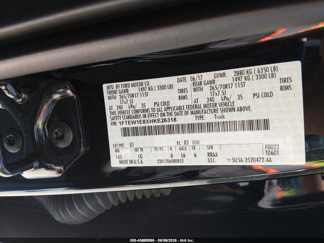 Ford F-150 Xl 2017 1FTEW1E8XHKE26318 Image 9