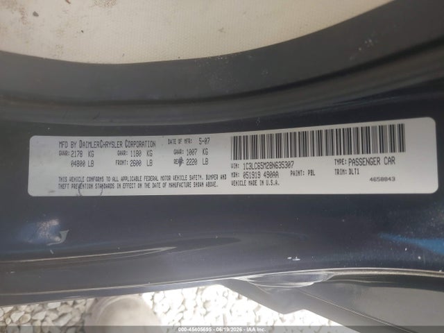 Продаж на аукціоні авто 2008 Chrysler Sebring Limited, vin: 1C3LC65M28N635307, номер лоту: 45405695