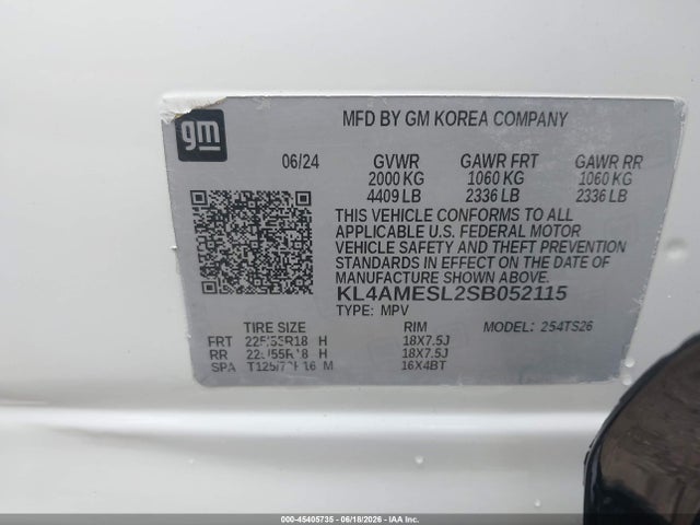 Продаж на аукціоні авто 2025 Buick Encore Gx Sport Touring Awd, vin: KL4AMESL2SB052115, номер лоту: 45405735
