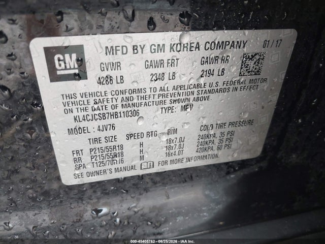 Buick Encore Essence 2017 KL4CJCSB7HB110306 Image 9