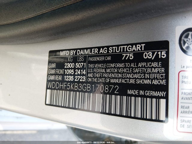 Mercedes-Benz E 350 2016 WDDHF5KB3GB170872 Image 9