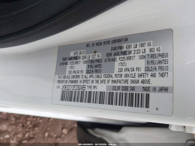 Продаж на аукціоні авто 2014 Mazda Cx-5 Touring, vin: JM3KE2CY0E0382455, номер лоту: 45406053