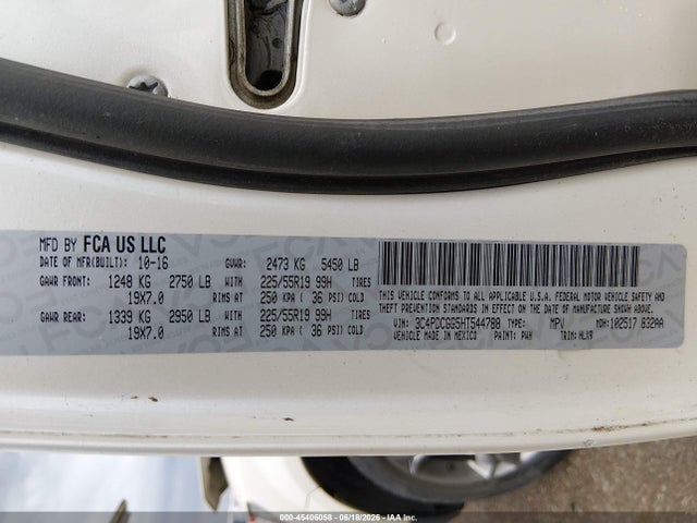 3C4PDCGG5HT544788 Dodge Journey Crossroad Plus