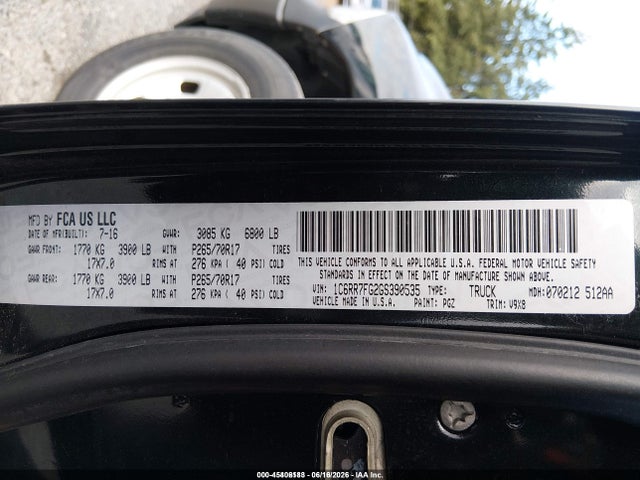 RAM 1500 Tradesman 2016 1C6RR7FG2GS390535 Image 9