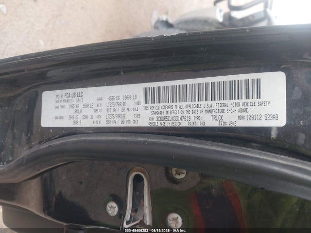 45406253 :رقم المزاد ، 3C6UR5CJXGG147819 vin ، 2016 Ram 2500 Tradesman مزاد بيع