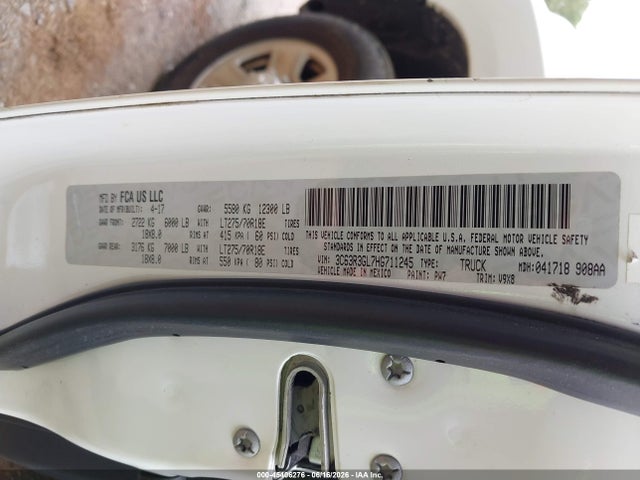 45406276 :رقم المزاد ، 3C63R3GL7HG711245 vin ، 2017 Ram 3500 Tradesman  4x4 8' Box مزاد بيع