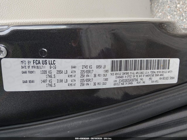 Dodge Grand Caravan Se Plus 2016 2C4RDGBG5GR387546 Image 9