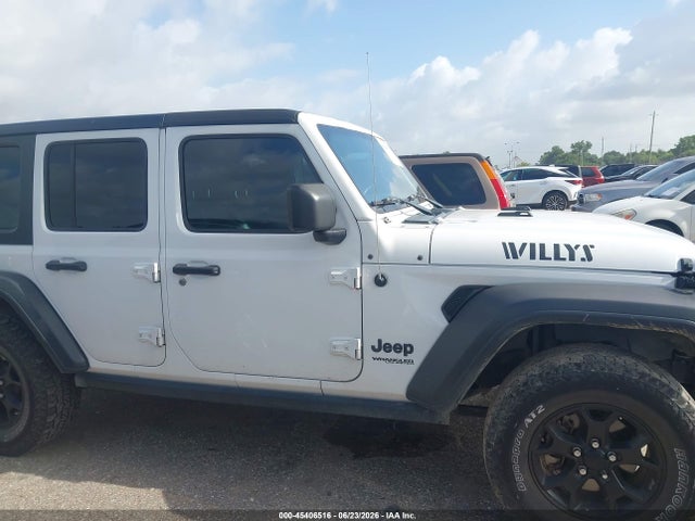Aukcja sprzedaży 2021 Jeep Wrangler Unlimited Willys 4x4, vin: 1C4HJXDG8MW649984, numer aukcji: 45406516