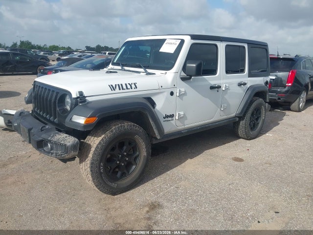 Aukcja sprzedaży 2021 Jeep Wrangler Unlimited Willys 4x4, vin: 1C4HJXDG8MW649984, numer aukcji: 45406516